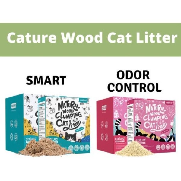 Cature Natural Wood Clumping Cat Litter 8kg