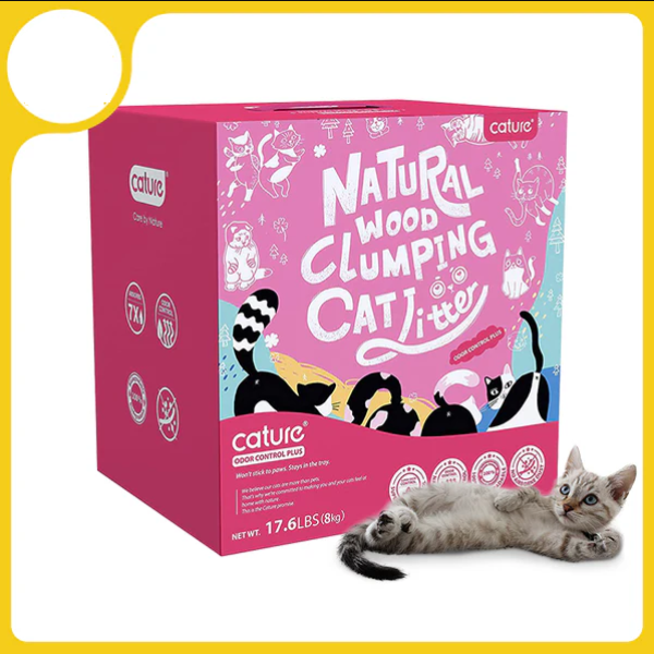 Cature Natural Wood Clumping Cat Litter 8kg