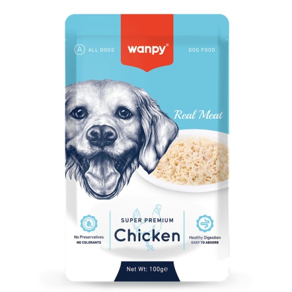 Wanpy Dog Wet Food with Chicken 100g