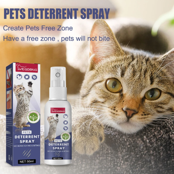Cat Deterrent Spray 120ml – Orange Fragrance, No Chew