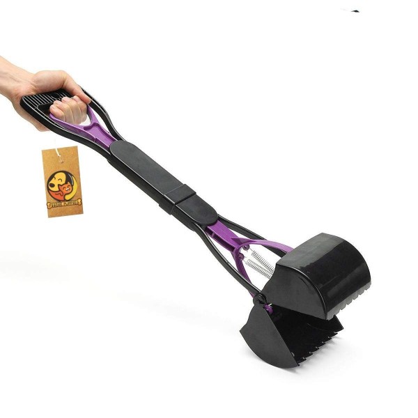 Foodie Puppies Large Size Foldable Pet Pooper Scooper Long Handle Poop Scoop Dog Sanitary Waste Pickup Removal Suitable for Any Dogs