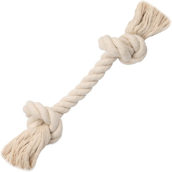 Natural Cotton Rope Dog Toys, Premium White Cotton Dog Chew Toys