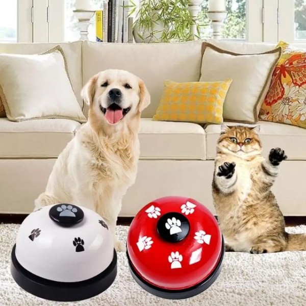 Pet Click Bell - Dog Cat Feeding Ringer Educational Toy, IQ Training Pets Toys
