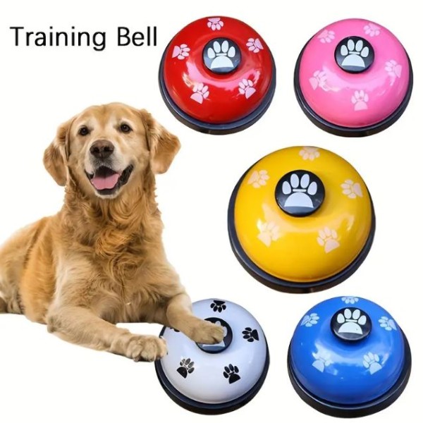 Pet Click Bell - Dog Cat Feeding Ringer Educational Toy, IQ Training Pets Toys