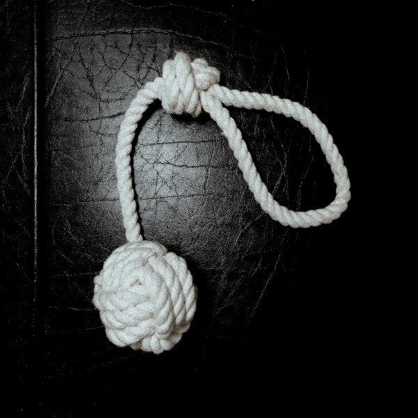 Natural Cotton Rope with Ball Dog Toys, Premium White Cotton Dog Chew Toys