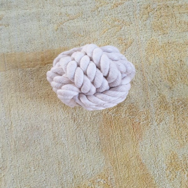 Natural Cotton Ball Dog Toys, Premium White Cotton Dog Chew Toys