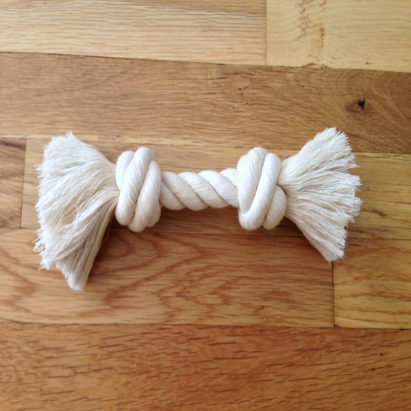 Natural Cotton Rope Dog Toys, Premium White Cotton Dog Chew Toys