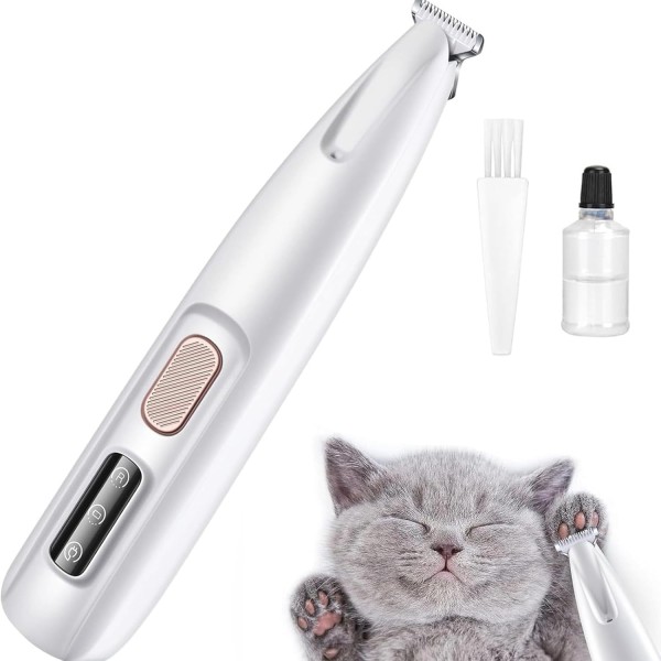 Portable Cat Dog Paw Trimmer with Led Light Rechargeable