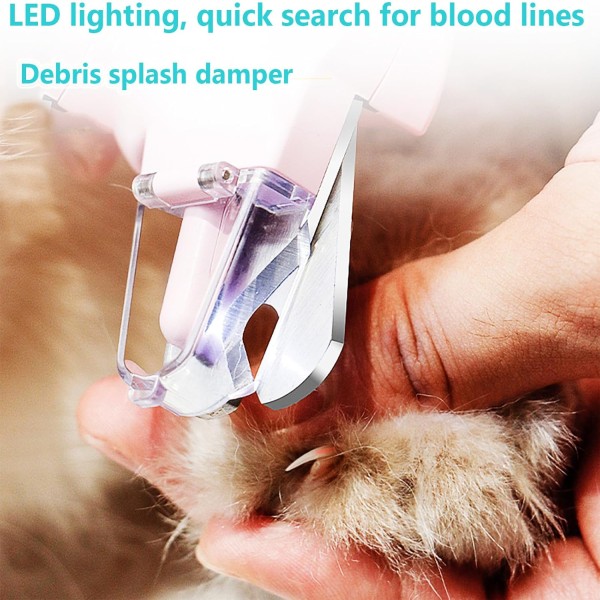 2-In-1 Nail Grinder & Nail Clippers, Professional Electric Rechargeable Pet Nail Fast Trimmer, Painless, Claw Care Grooming, Smoothing, Silent - Shockproof, For Small, Large Dogs & Cats