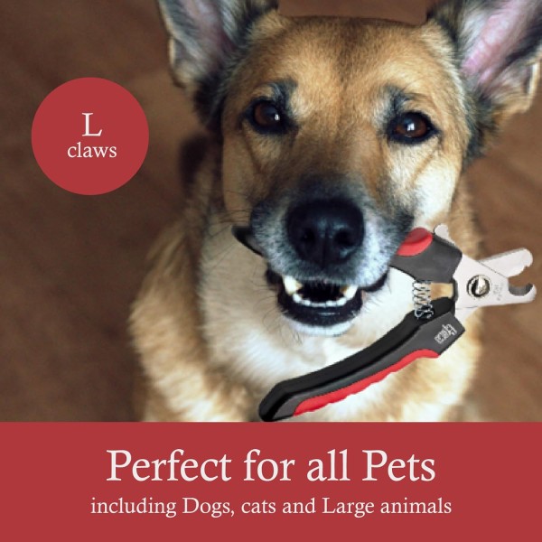 Pet Dog Nail Clipper/ Cutter Cat Claw Trimmer with Safety Guard (Large)