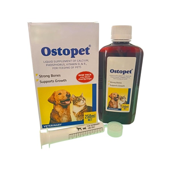 Ostopet Calcium Supplement Syrup for Cats & Dogs 250ml