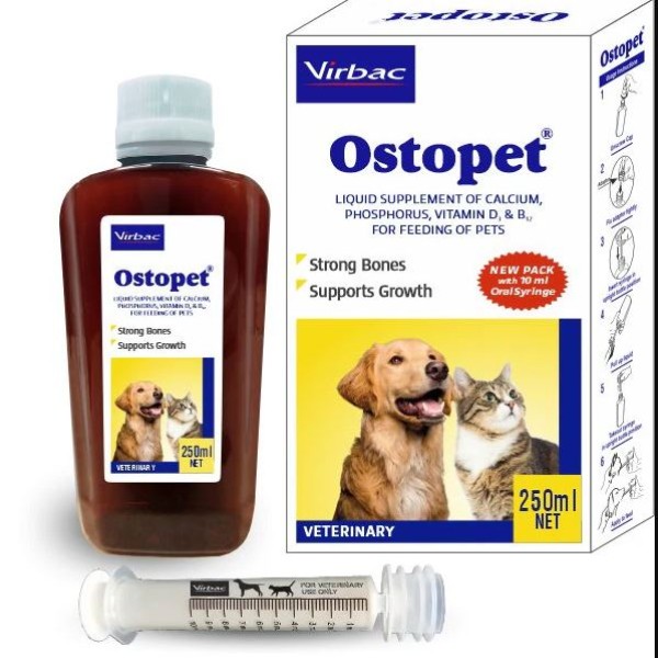 Ostopet Calcium Supplement Syrup for Cats & Dogs 250ml