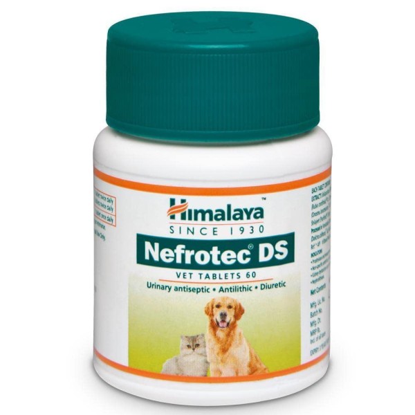 Himalaya Herbals Nefrotec DS Vet Tablets For Pet Dog and Cat 60tabs (Antilithic, Diuretic and Urinary Antiseptic)