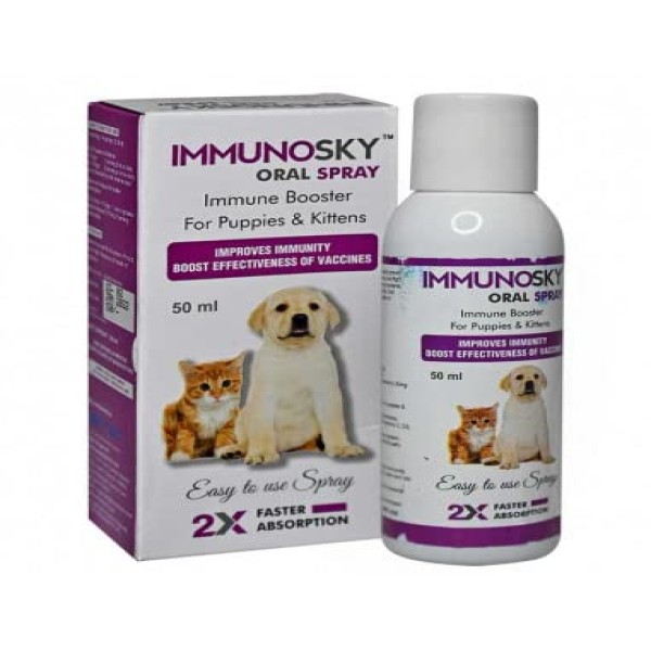 Immuno Sky Pet Oral Spray for Puppies and Kittens 50ml