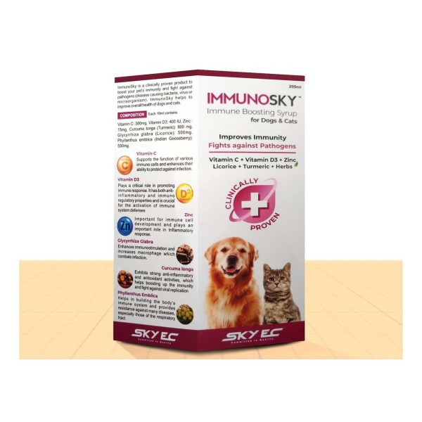 Immunosky Immune Boosting Syrup for Dogs & Cats 200M