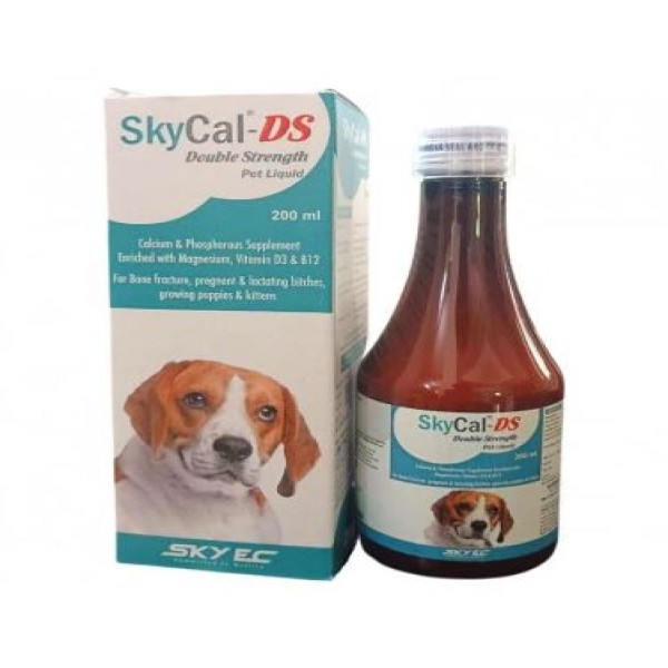 SkyCal-DS Double-Strength Liquid Calcium for Dogs & Cats 200ml