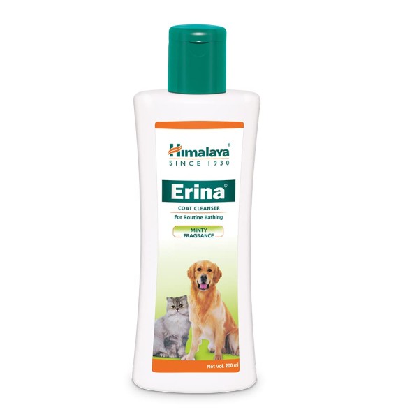 Himalaya Erina Coat Cleanser for Routine Bathing Shampoo (Reduces Hairfall, Relieves Itchiness and Promotes Healthy Skin)