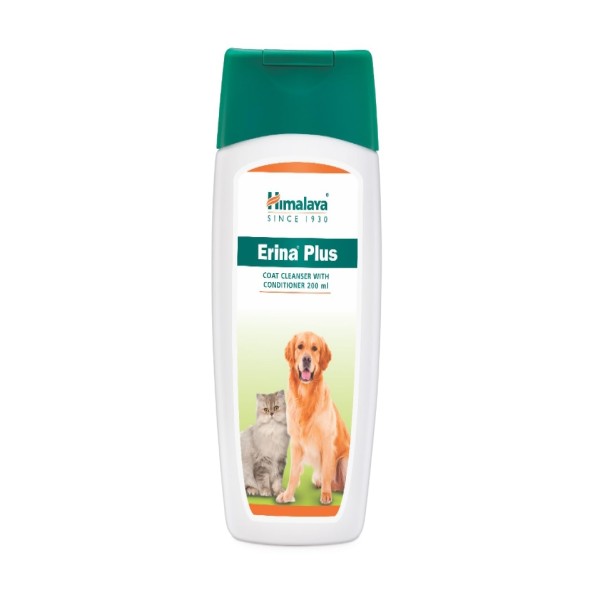 Himalaya Erina Plus Coat Cleanser With Conditioner For Dogs And Cats | For Shiny and Smooth Hair Coat 200ml