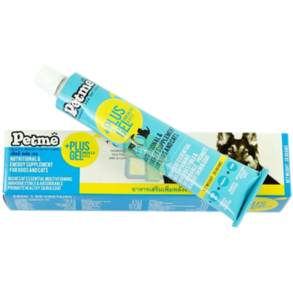 Petme Plus Multivitamin Gel 100gm (Gel food Supplement to Increase Energy for Dogs and Cats)