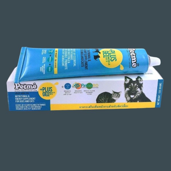 Petme Plus Multivitamin Gel 100gm (Gel food Supplement to Increase Energy for Dogs and Cats)