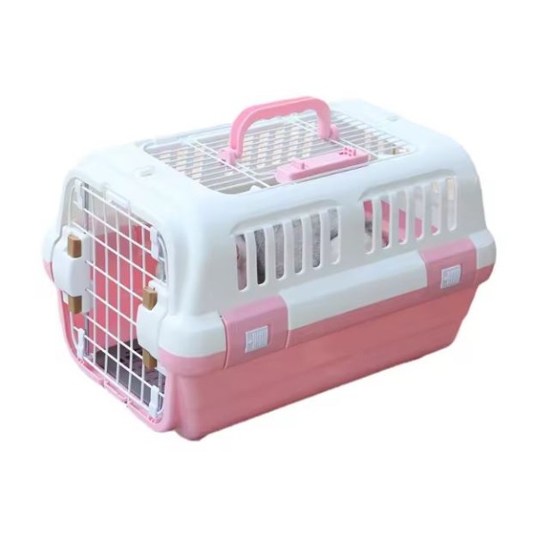 Multi Ventilation Super Premium Cat Carrier Box with Top Steel Cage) - (36.5 x 55 x 35 cm)