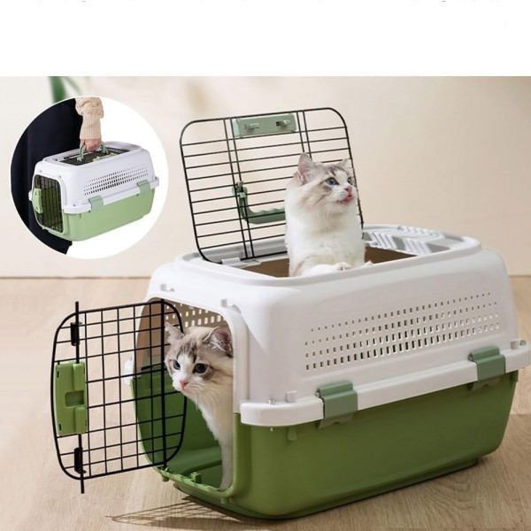 Top Opening Pet Carrier for Small Dogs and Cats - (51 x 35 x 31cm)