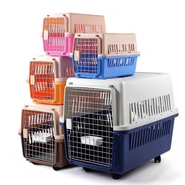 Pet Dog, Puppy & Healthy Cat Carrier Box XL Size (81 x 57 x 60 cm) – Air Transport Box