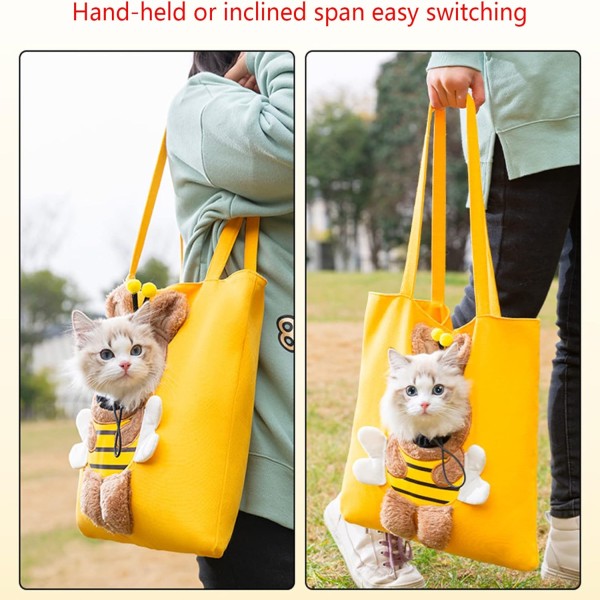 Pet Tote Carrier Bag Portable Pet Bag Go-out Travel For Puppie Cat Head-out Portable Canvas Shoulder Head-out Travel For Cats
