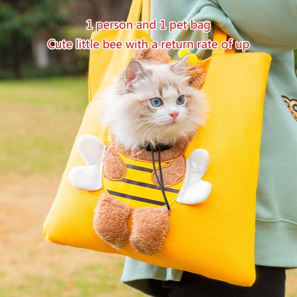 Pet Tote Carrier Bag Portable Pet Bag Go-out Travel For Puppie Cat Head-out Portable Canvas Shoulder Head-out Travel For Cats