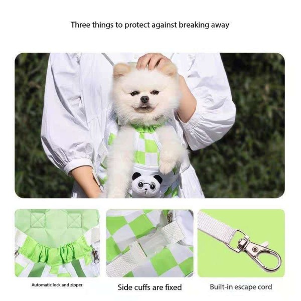 Panda Travel Adjustable Backpack, Front Bag Easy-fit Chest Carrier for Small Dogs Cats Puppie