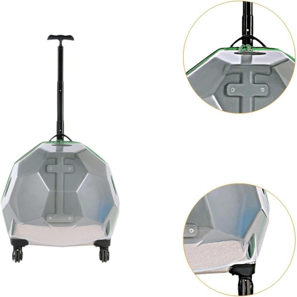 Pet Cat Trolley Case Cat Carrier Suitcase Pet Rolling Carrier Freely Breathe with Silent Wheels for Pet Travel for Outdoor