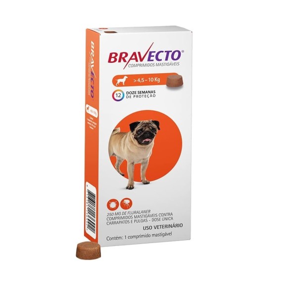Bravecto Chewable Tablets for Dog (4.5-10kg) - (Treatment of Tick and Flea Infestations on Dogs)