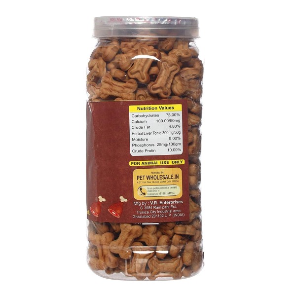 MUNCHOS Puppy Dog Treats for All Breeds Dog 500gm (Mutton Flavour Biscuit)
