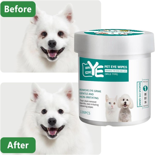 Pet Eye Wipes 130pcs (Cats & Kitten)