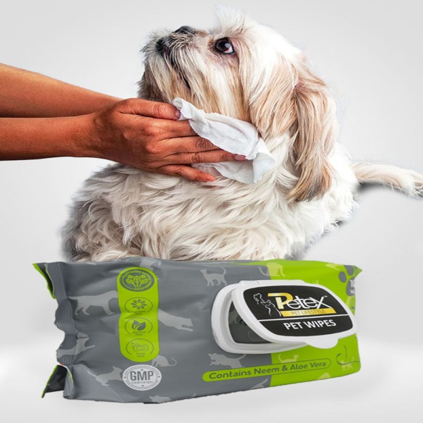 Petex Soft Pet Wipes 15 X 20cm (100 Wipes) - (Cats & Dogs)