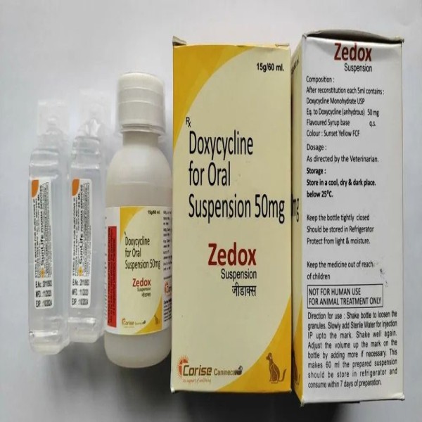 Zedox Injection Zedox Doxycycline 60ml for Cats & Dogs BD