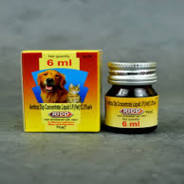 Ridd Liquid 6ml - Anti Tick and Flea Solution for Dog