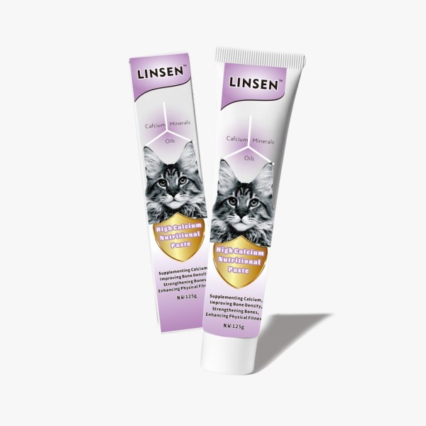 Linsen High Calcium Nutritional Paste For Cats & Dogs 125g (Supplementing Calcium, Improving Bone Density, Strengthening Bone, Enhancing Physical Fitness)