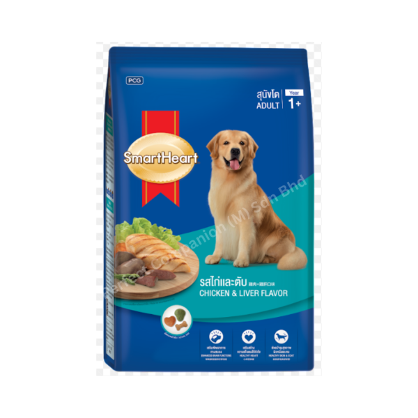 SmartHeart Adult Dry Dog Food - Chicken & Liver Flavour 3kg