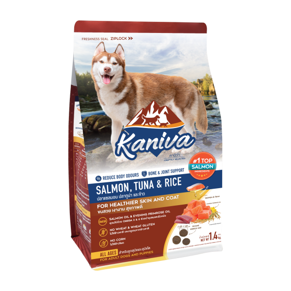 Kaniva Dog Food Salmon, Tuna & Rice For All Age Dogs 1.4kg