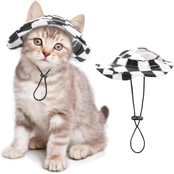 Pet Hat for Cats & Dogs – Adjustable Sun Protection Cap