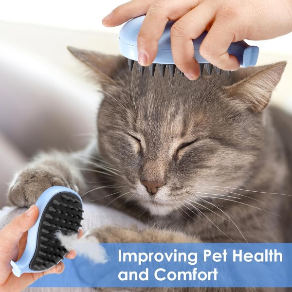 3 in 1 Cat Steamy Brush With Electric Spray Grooming Comb for Cats Dogs