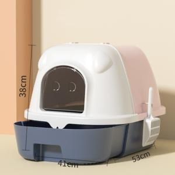 Closed Odor Control Cat Litter Box with Full Cover  -(38*41*53)