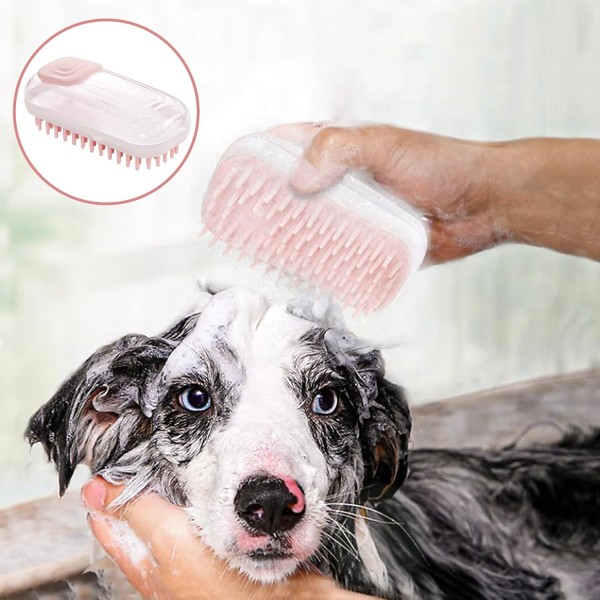 Pet Shower Brush Comb Soft for Medium & Large Dogs Cats with Short to Long Hair