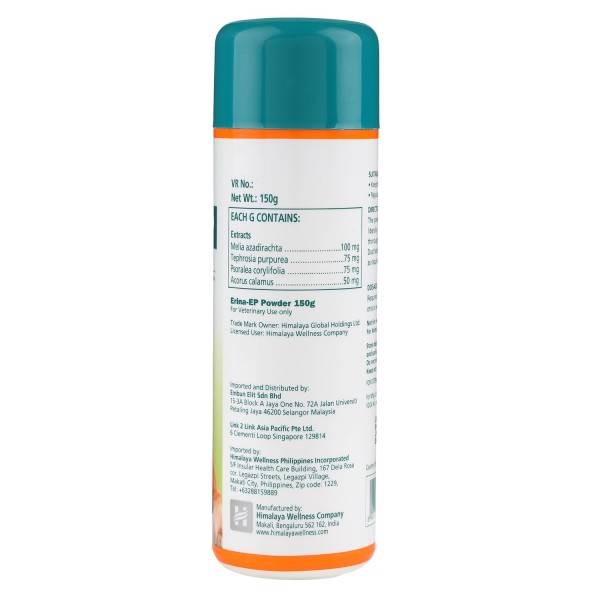 Himalaya Erina EP Ticks & Fleas Powder for Dogs and Cats 150g