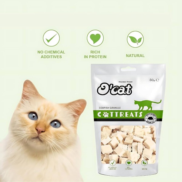 O'Cat Healthy Cat Treat, Snack Bites for Training and Feeding