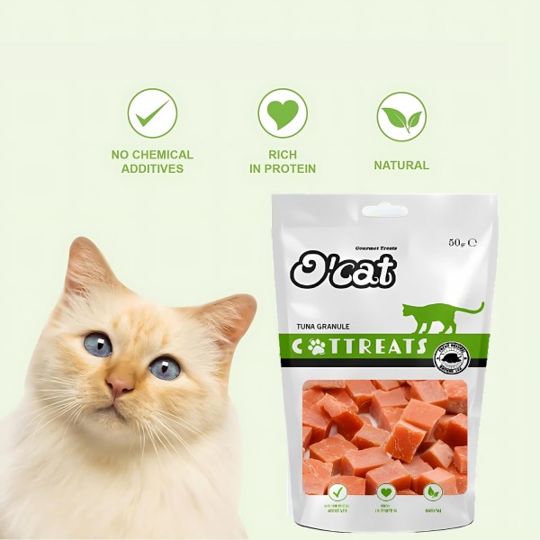 O'Cat Healthy Cat Treat, Snack Bites for Training and Feeding