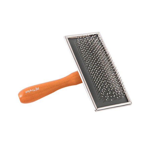 Wooden Handle Pet Grooming Brush For Cats & Dogs