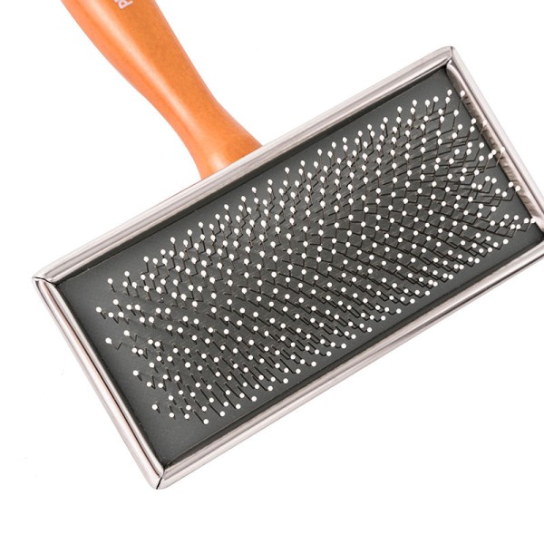 Wooden Handle Pet Grooming Brush For Cats & Dogs