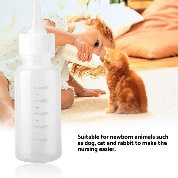 Dog Cat Milk Feeding Bottle Puppy Kitten Newborn Animal Nursing Care Set